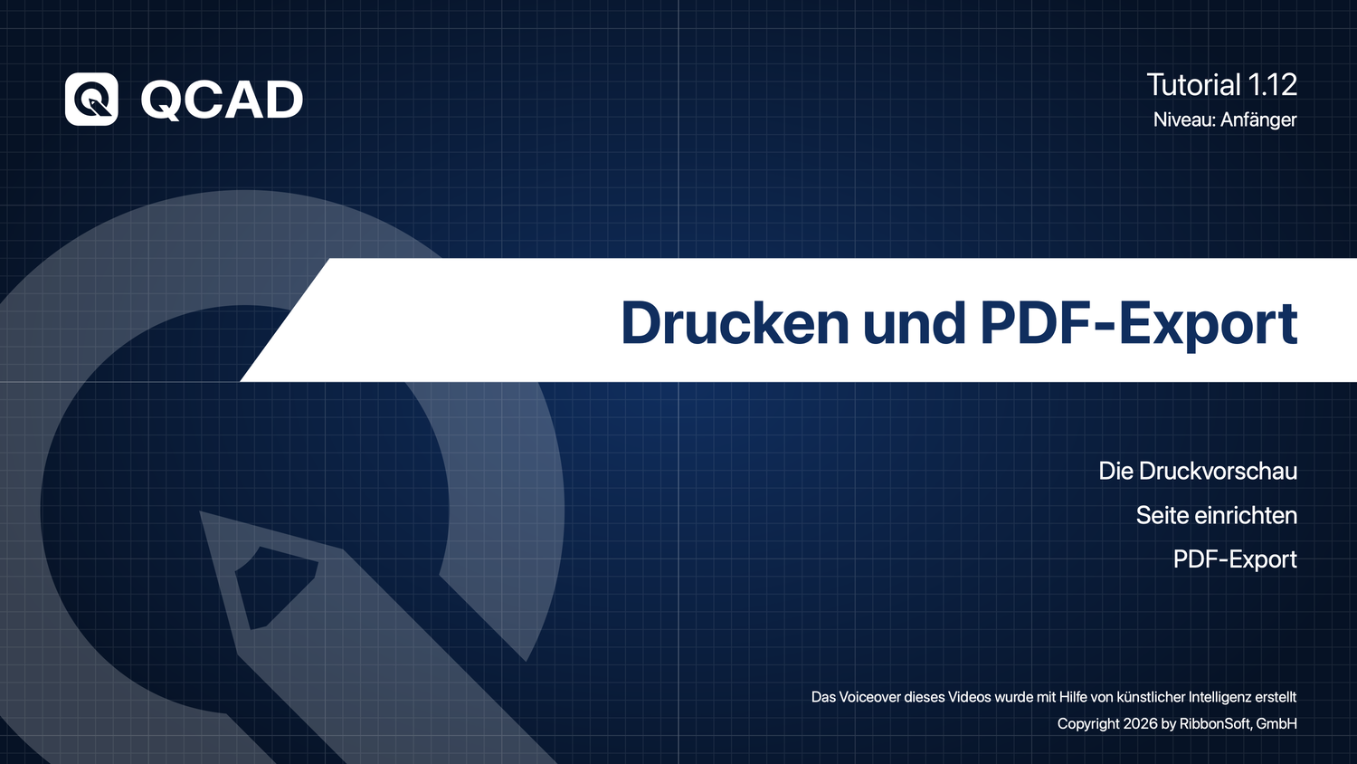 1.12 Drucken und PDF-Export