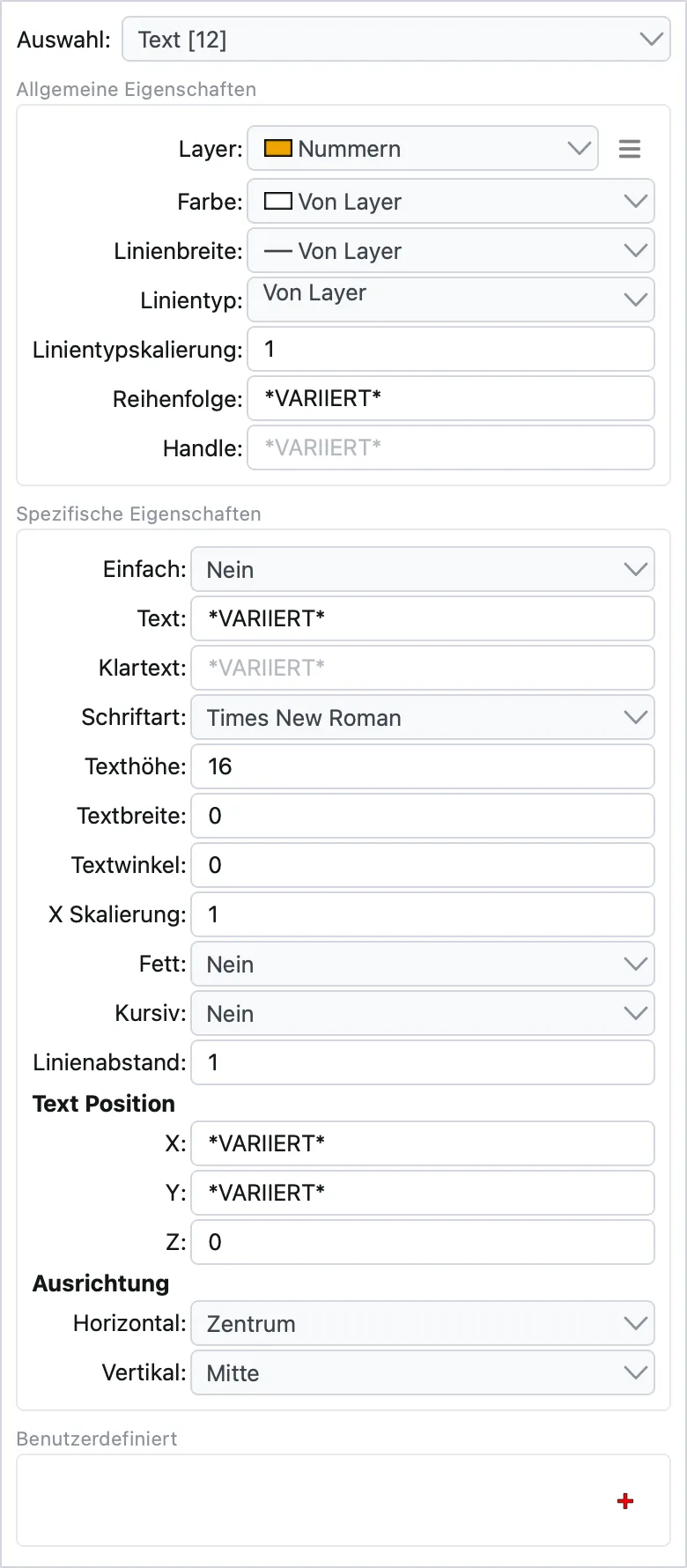 Eigenschafteneditor
