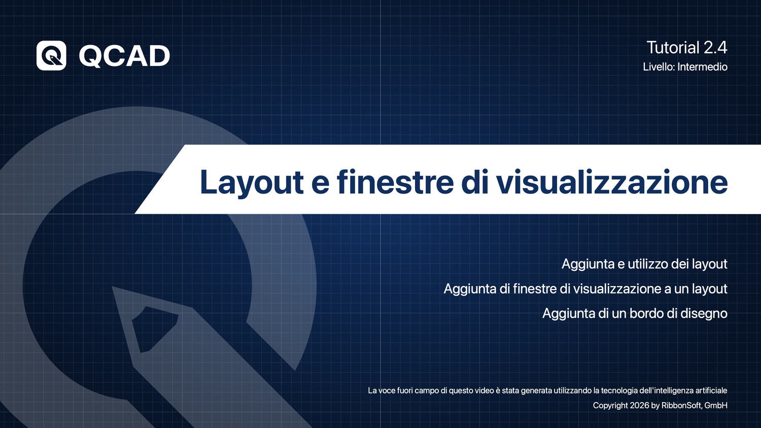 2.4 Layout e finestre di visualizzazione
